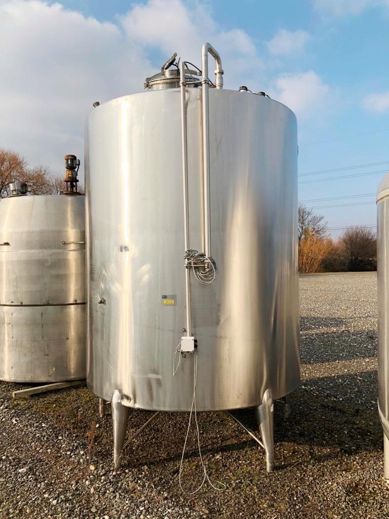 Used 12000 Litre 2640 Gallon Vertical Stainless Steel 316 Storage Tank Vessel Stock Ref 6290